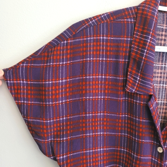 Aritzia Wilfred The Tie-Front Plaid Blouse - Picture 5 of 9
